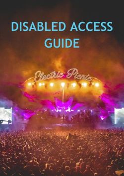 DISABLED ACCESS GUIDE - Electric Picnic
