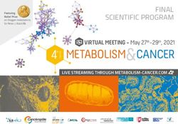 METABOLISM &CANCER FINAL SCIENTIFIC PROGRAM - 4TH - Alti sites