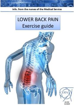 LOWER BACK PAIN Exercise guide - Info. from the nurses of the Medical Service