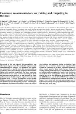 Consensus recommendations on training and competing in the heat