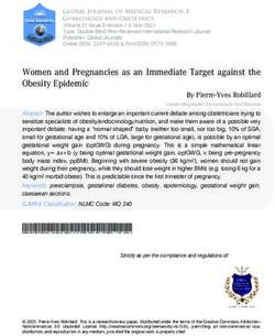 Women and Pregnancies as an Immediate Target against the Obesity Epidemic