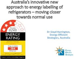 Australia's innovative new approach to energy labelling of refrigerators - moving closer towards normal use - Dr Lloyd Harrington, Energy ...