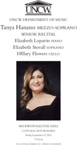 Tanya Hanano mezzo-soprano - SENIOR RECITAL - UNC Wilmington