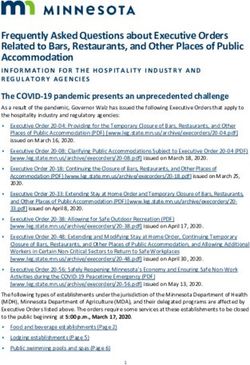 Frequently Asked Questions about Executive Orders Related to Bars, Restaurants, and Other Places of Public Accommodation