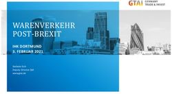 WARENVERKEHR POST-BREXIT - IHK DORTMUND 3. FEBRUAR 2021 Stefanie Eich Deputy Director Zoll www.gtai.de - IHK zu Dortmund