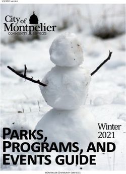 Parks, programs, and events guide - Winter 2021 - Montpelier, VT