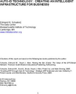 AUTO-ID TECHNOLOGY: CREATING AN INTELLIGENT INFRASTRUCTURE FOR BUSINESS