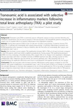 Tranexamic acid is associated with selective increase in inflammatory markers following total knee arthroplasty (TKA): a pilot study