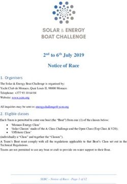 Notice of Race 2nd to 6th July 2019 - Yacht Club de Monaco