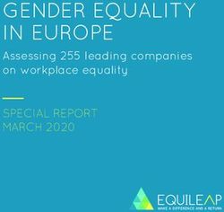 GENDER EQUALITY IN EUROPE - Assessing 255 leading companies on workplace equality - Equileap