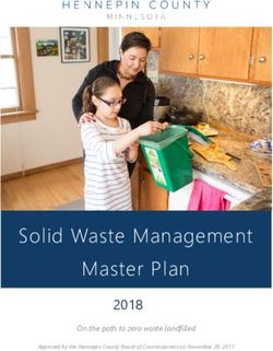Solid Waste Management Master Plan - 2018 On the path to zero waste landfilled - Hennepin County