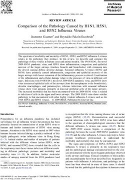 Comparison of the Pathology Caused by H1N1, H5N1, and H3N2 Influenza Viruses