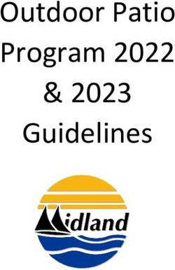 Outdoor Patio Program 2022 & 2023 Guidelines - Midland.ca