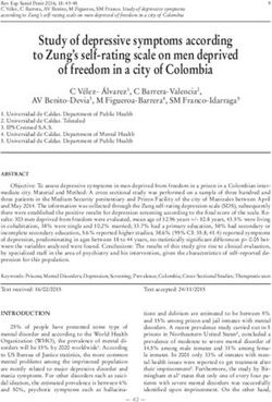 Study of depressive symptoms according to Zung's self-rating scale on men deprived of freedom in a city of Colombia