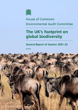 The UK's footprint on global biodiversity - House of Commons Environmental Audit Committee - UK Parliament ...