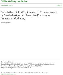 Worth the Click: Why Greater FTC Enforcement Is Needed to Curtail Deceptive Practices in Influencer Marketing
