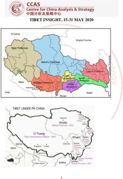 TIBET INSIGHT, 15-31 MAY 2020 - Centre for China Analysis and ...