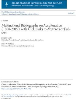 Multinational Bibliography on Acculturation (1808-2019), with URL Links to Abstracts or Full- text