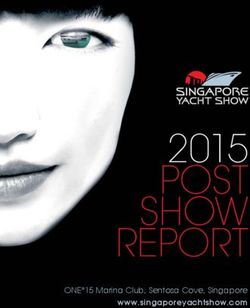 POST SHOW REPORT 2015 - ONE 15 Marina Club, Sentosa Cove, Singapore www.singaporeyachtshow.com