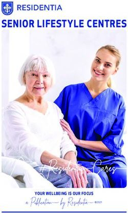 #ResidentiaCares - SENIOR LIFESTYLE CENTRES - a Publication by Residentia 2021