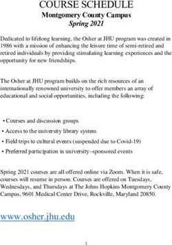 COURSE SCHEDULE Montgomery County Campus