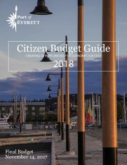 Citizen Budget Guide 2018 - EVERETT - Port of Everett