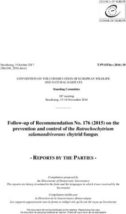 Follow-up of Recommendation No. 176 (2015) on the prevention and control of the Batrachochytrium - Coe