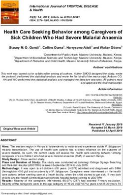 Health Care Seeking Behavior among Caregivers of Sick Children Who Had Severe Malarial Anaemia