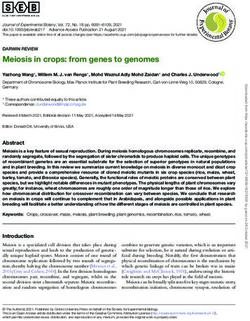 Meiosis in crops: from genes to genomes - DARWIN REVIEW