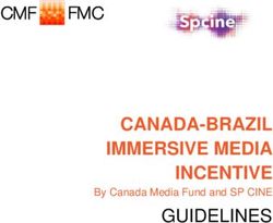 CANADA-BRAZIL IMMERSIVE MEDIA INCENTIVE - By Canada Media Fund and SP CINE GUIDELINES