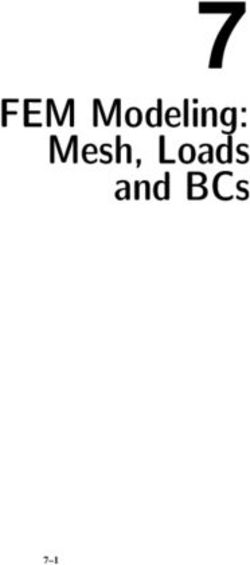 7 FEM Modeling: Mesh, Loads and BCs 7-1