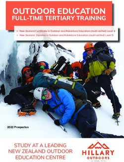 OUTDOOR EDUCATION FULL-TIME TERTIARY TRAINING - Hillary Outdoors