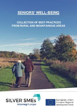 SENIORS' WELL-BEING COLLECTION OF BEST PRACTICES FROM RURAL AND MOUNTAINOUS AREAS - Interreg Europe