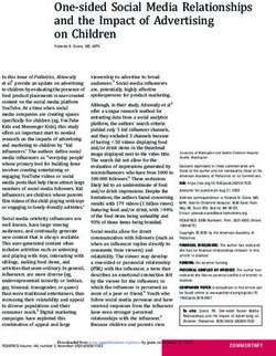 One-sided Social Media Relationships and the Impact of Advertising on Children