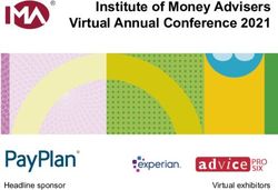 Institute of Money Advisers Virtual Annual Conference 2021 - Headline sponsor