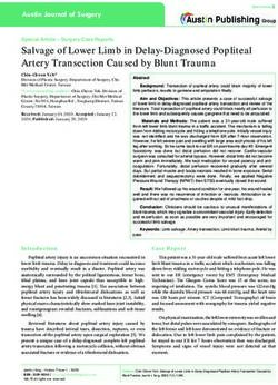 Salvage of Lower Limb in Delay-Diagnosed Popliteal Artery Transection Caused by Blunt Trauma