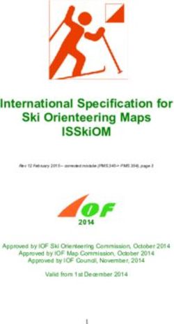 International Specification for Ski Orienteering Maps ISSkiOM - FISO