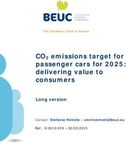 CO2 emissions target for passenger cars for 2025: delivering value to consumers - Long version