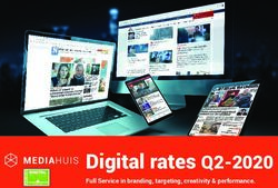Digital rates Q2-2020 - Full Service in branding, targeting, creativity & performance - Mediahuis