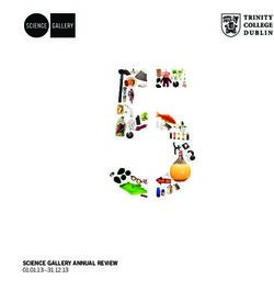 SCIENCE GALLERY ANNUAL REVIEW 01.01.13 - 31.12.13 - Science Gallery Dublin
