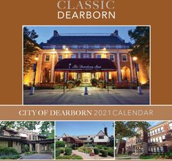 CLASSIC DEARBORN - CITY OF DEARBORN 2021 CALENDAR