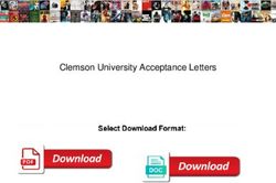 Clemson University Acceptance Letters