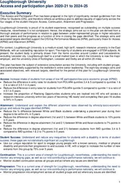 Loughborough University Access and participation plan 2020-21 to 2024-25