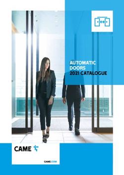 AUTOMATIC DOORS 2021 CATALOGUE - TECNOSeguro