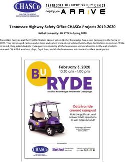 Tennessee Highway Safety Office CHASCo Projects 2019-2020