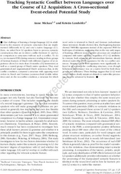 TRACKING SYNTACTIC CONFLICT BETWEEN LANGUAGES OVER THE COURSE OF L2 ACQUISITION: A CROSS-SECTIONAL EVENT-RELATED POTENTIAL STUDY - MPG.PURE