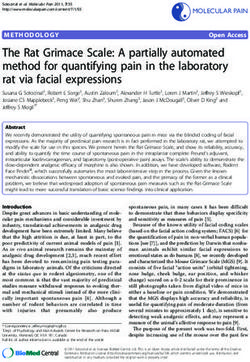 The Rat Grimace Scale: A partially automated method for quantifying pain in the laboratory rat via facial expressions