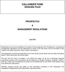CALLANDER FUND Umbrella Fund - PROSPECTUS