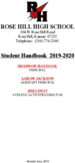 ROSE HILL HIGH SCHOOL - Student Handbook 2019-2020 SHANNON HAYDOCK AARON JACKSON ASSISTANT PRINCIPAL