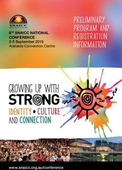 PRELIMINARY PROGRAM AND REGISTRATION INFORMATION - 8TH SNAICC NATIONAL CONFERENCE